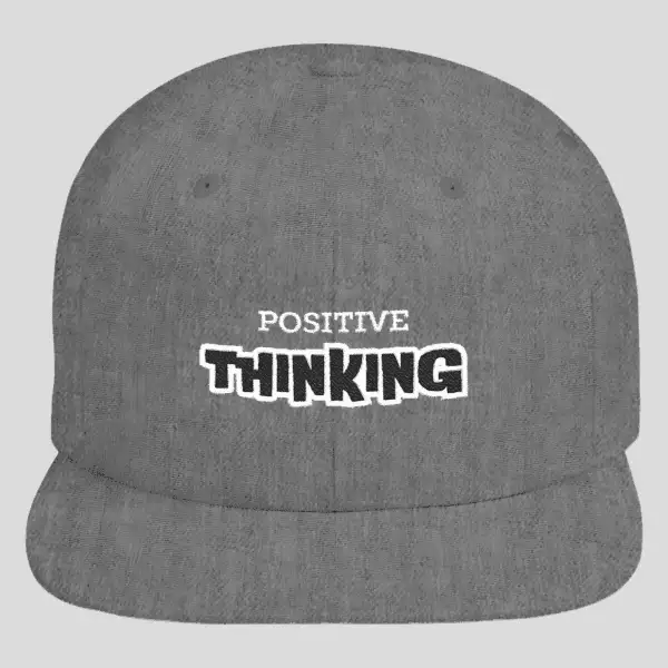 Positive Thinking Snapback Hat – Minimal Christian Streetwear |