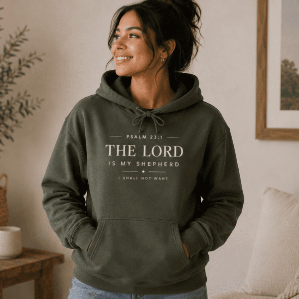 The Lord is My Shepherd Hoodie – Christian Gildan 18500 Sweatshirt