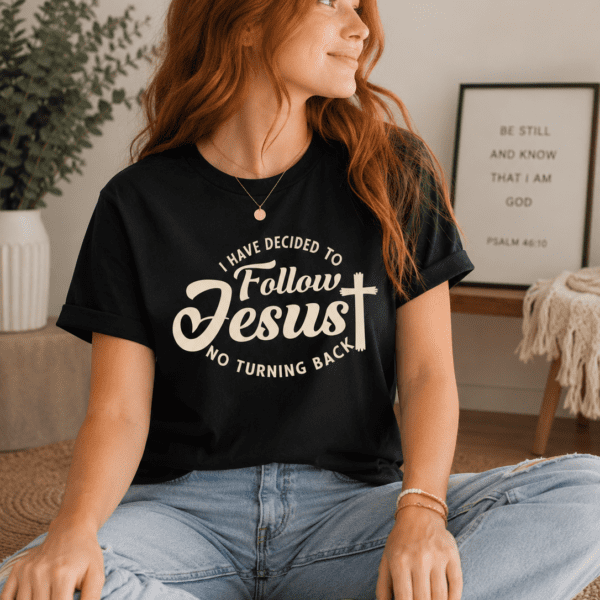 Minimalistic Christian T-Shirt | I Have Decided to Follow Jesus | daywone