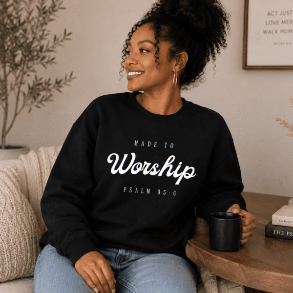 Made to Worship Sweatshirt – Christian Gildan 18000