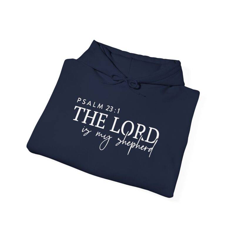The Lord is My Shepherd Hoodie – Christian Gildan 18500 Sweatshirt - Image 2