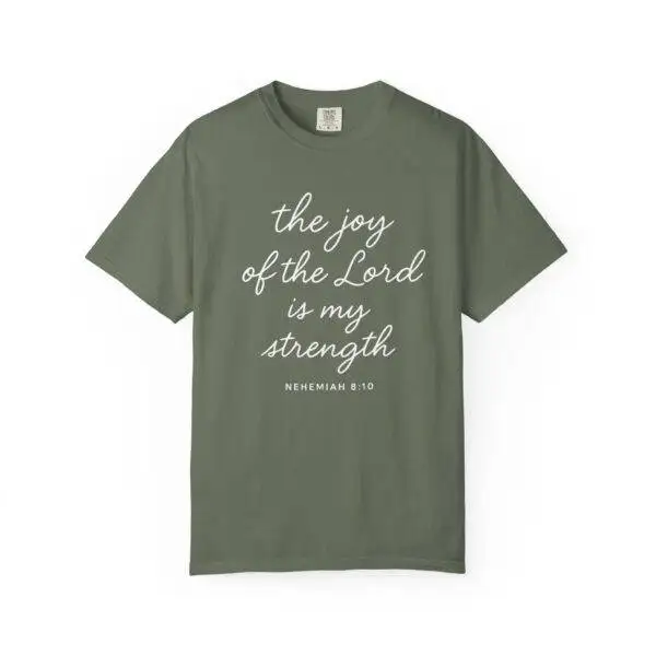 The Joy of the Lord Shirt – Christian Comfort Colors Tee