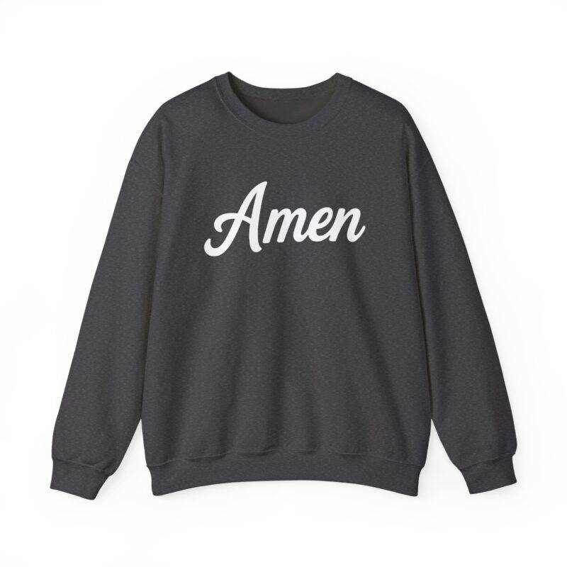Amen Christian Sweatshirt – Gildan 18000 Faith Pullover - Image 7