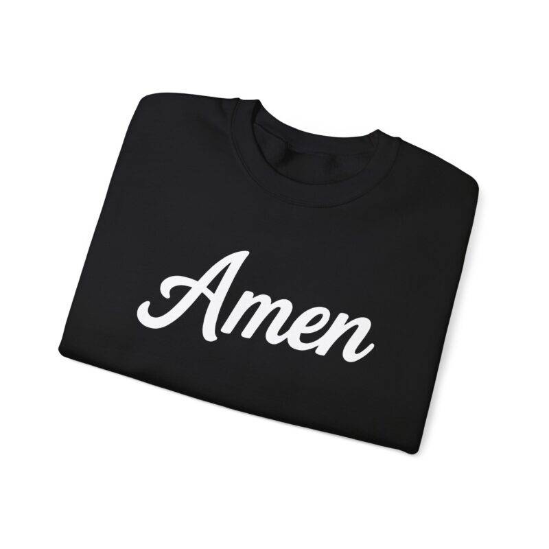 Amen Christian Sweatshirt – Gildan 18000 Faith Pullover - Image 2