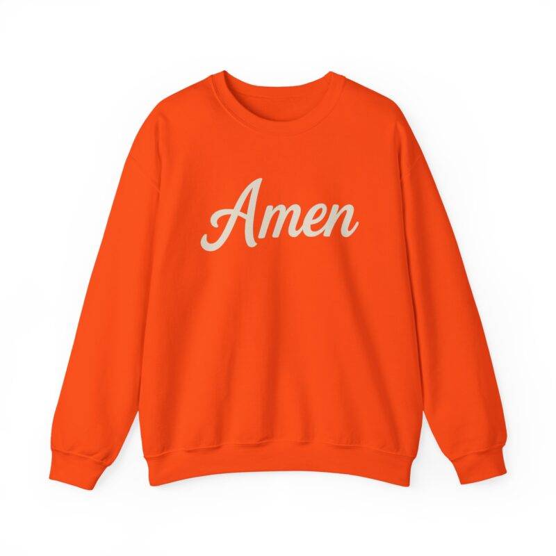 Amen Christian Sweatshirt – Gildan 18000 Faith Pullover - Image 3