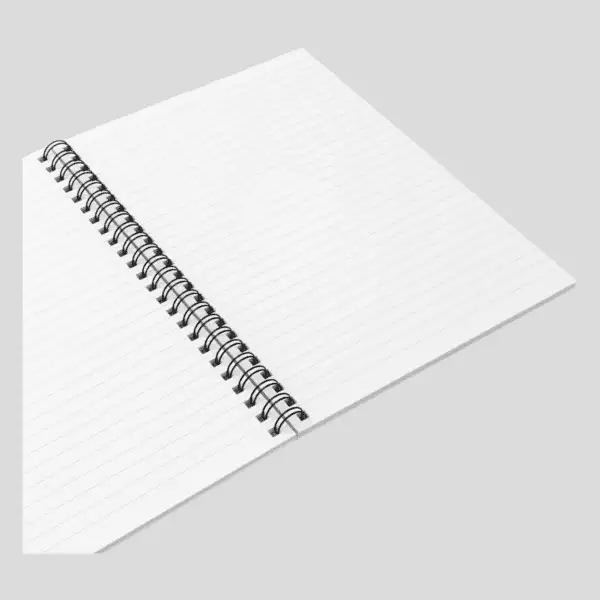 Bible Verse Journal – Spiral Notebook - Back view