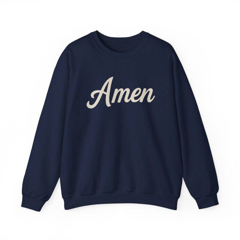 Amen Christian Sweatshirt – Gildan 18000 Faith Pullover - Image 9