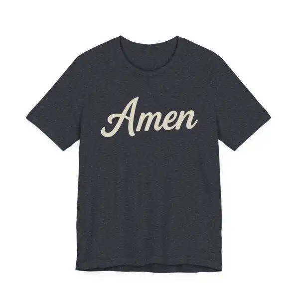Amen Christian T-Shirt – Bella Canvas 3001 Faith Tee