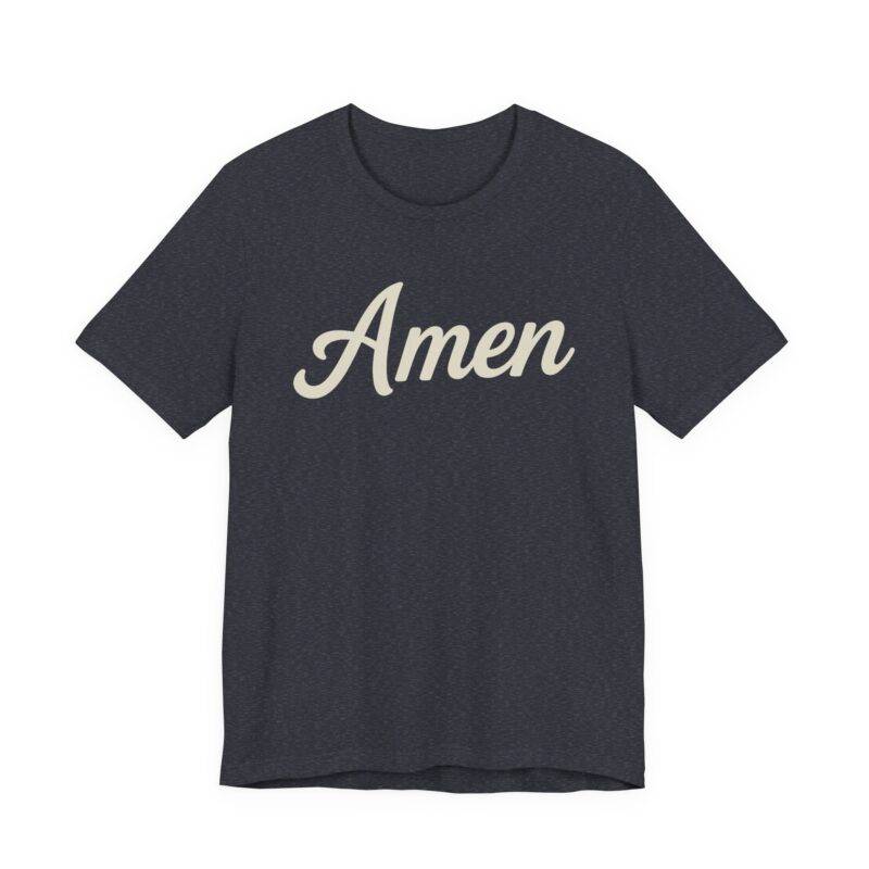 Amen Christian T-Shirt – Bella Canvas 3001 Faith Tee