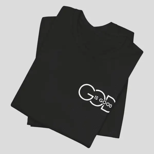 God Is Good T-Shirt – Minimal Christian Tee - Back view