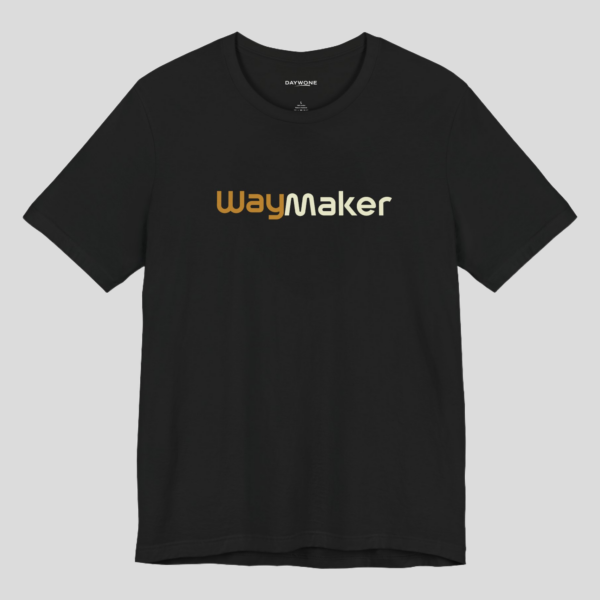 Waymaker | Minimalist Christian T Shirt | Faith-Based Graphic Tee